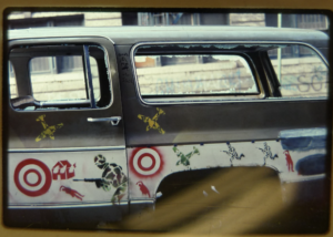 Car stenciled by David Wojnarowicz c 1980
