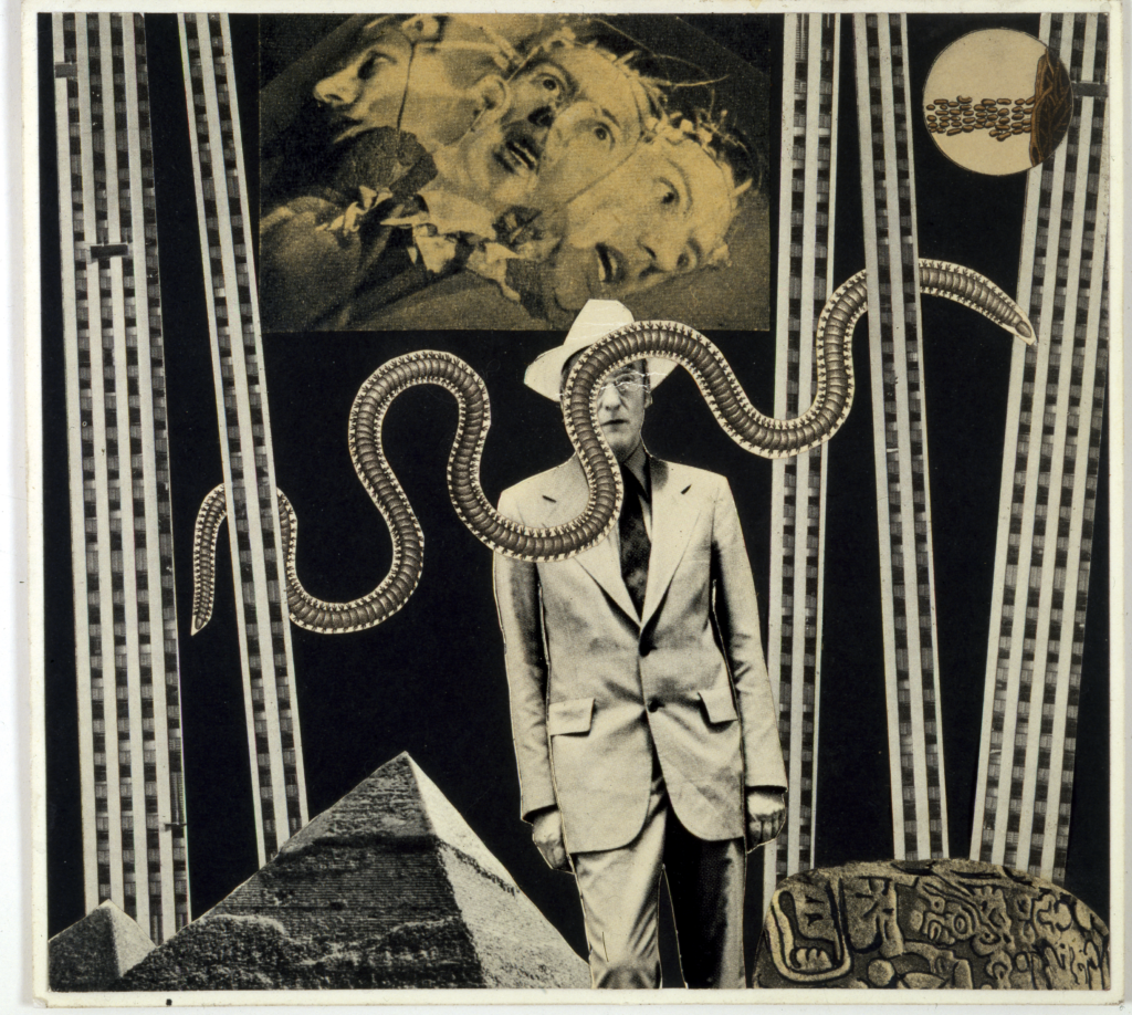 Bill Burroughs' Recurring Dream, 1978-79. Collage, offset lithograph, 6 1/4 × 6 13/16 in.