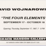 Invitation for David Wojnarowicz Exhibit "The Four Elements", Gracie Mansion Gallery, 1987