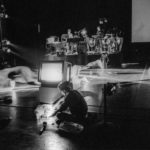 Andreas Sterzing, David Wojnarowicz performing in ITSOFOMO (In the Shadow of Forward Motion) at The Kitchen, 1989. Photo copyright and courtesy Andreas Sterzing.