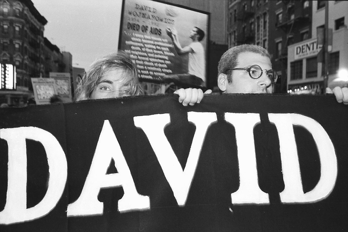 Memorial march for David Wojnarowicz 1992. Photo: Brian Palmer