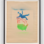 Untitled (Falling Man and Map of USA) 1982