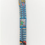 Science Totem, 1983. Paint on wood 9 x 4.5 x 71 in.