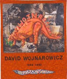 Detail, AIDS Memorial Quilt for David Wojnarowicz, 2022