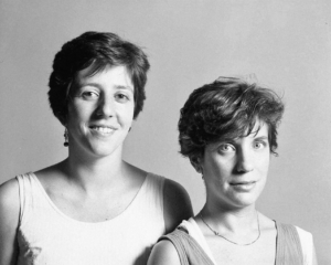 Wendy Olsoff and Penny Pilkington, 1985. Photo by Tom Warren.