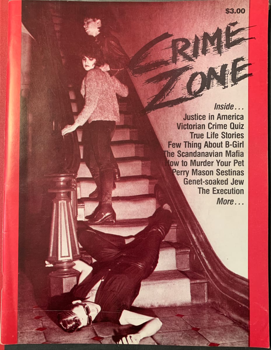Zone #5 magazine cover (titled "Crime Zone"), Spring 1980 issue