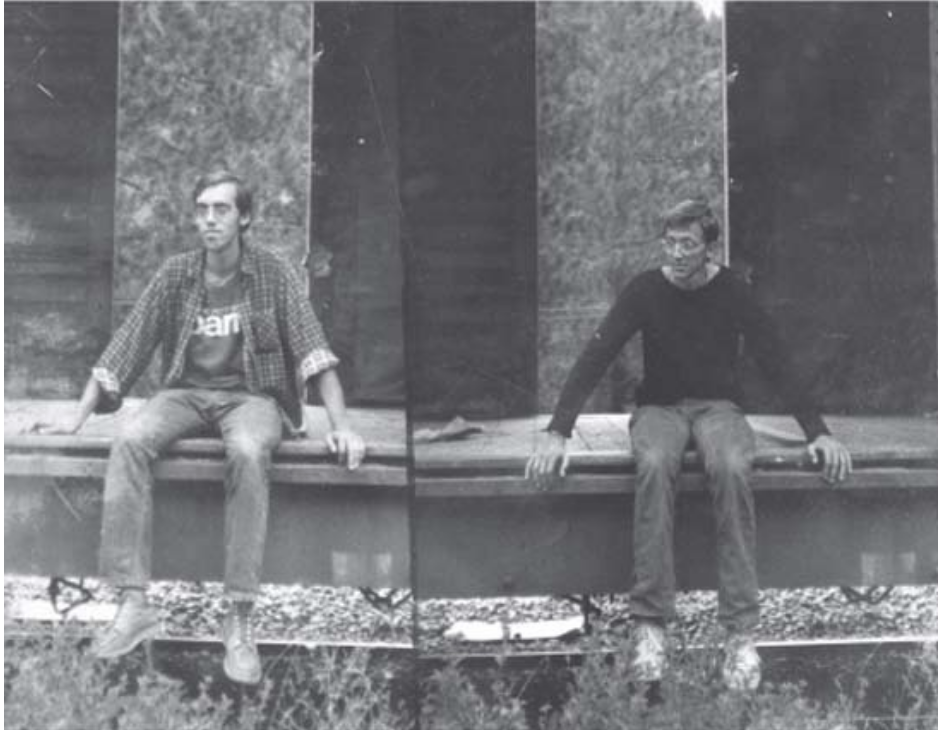 David Wojnarowicz and John Hall riding rails to California, 1976. journal entry from The David Wojnarowicz Papers courtesy The Downtown Collection Fales Library and Special Collections, New York University.
