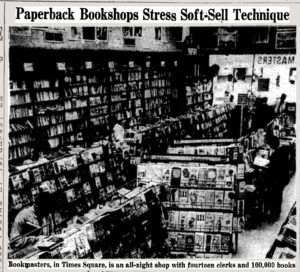 New York Times article on Bookmasters, August 25, 1962