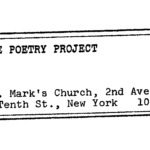 The Poetry Project at St. Mark's Church