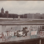 David Wojnarowicz graffiti of gagging cow, Berlin, 1983