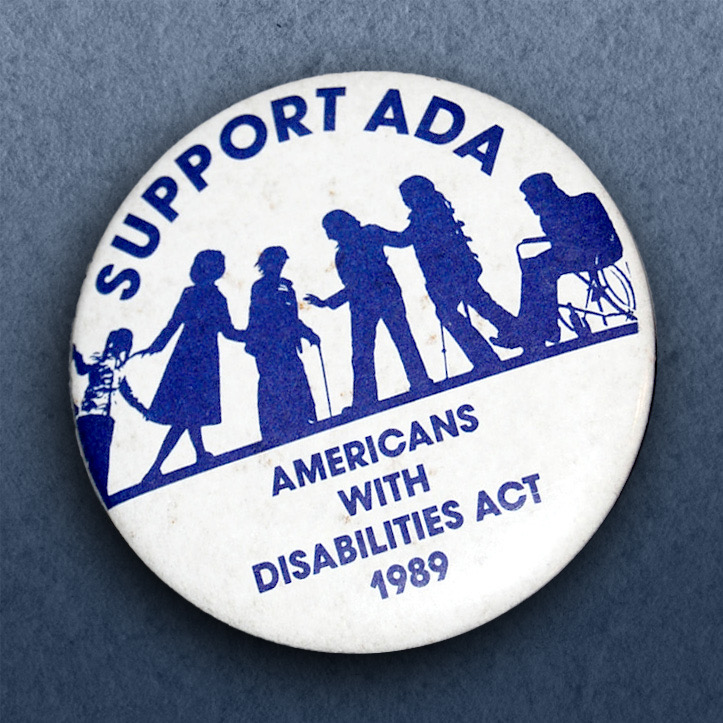 Support Americans with Disabilities Act 1989 pin