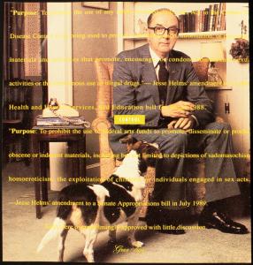 "Control [Jesse Helms]" 1989 by Gran Fury (artists' collective). Courtesy Manuscripts and Archives Division, The New York Public Library Digital Collections.