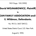 Wojnarowicz v. American Family Association