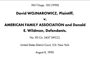 Wojnarowicz v. American Family Association