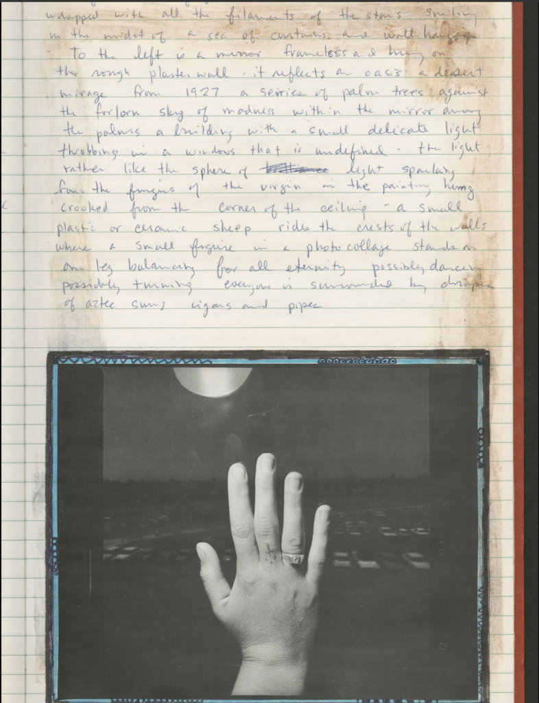 David Wojnarowicz journal, September 1977, "Human Head II." Courtesy The David Wojnarowicz Papers at The Downtown Collection of Fales Library and Special Collections at New York University.